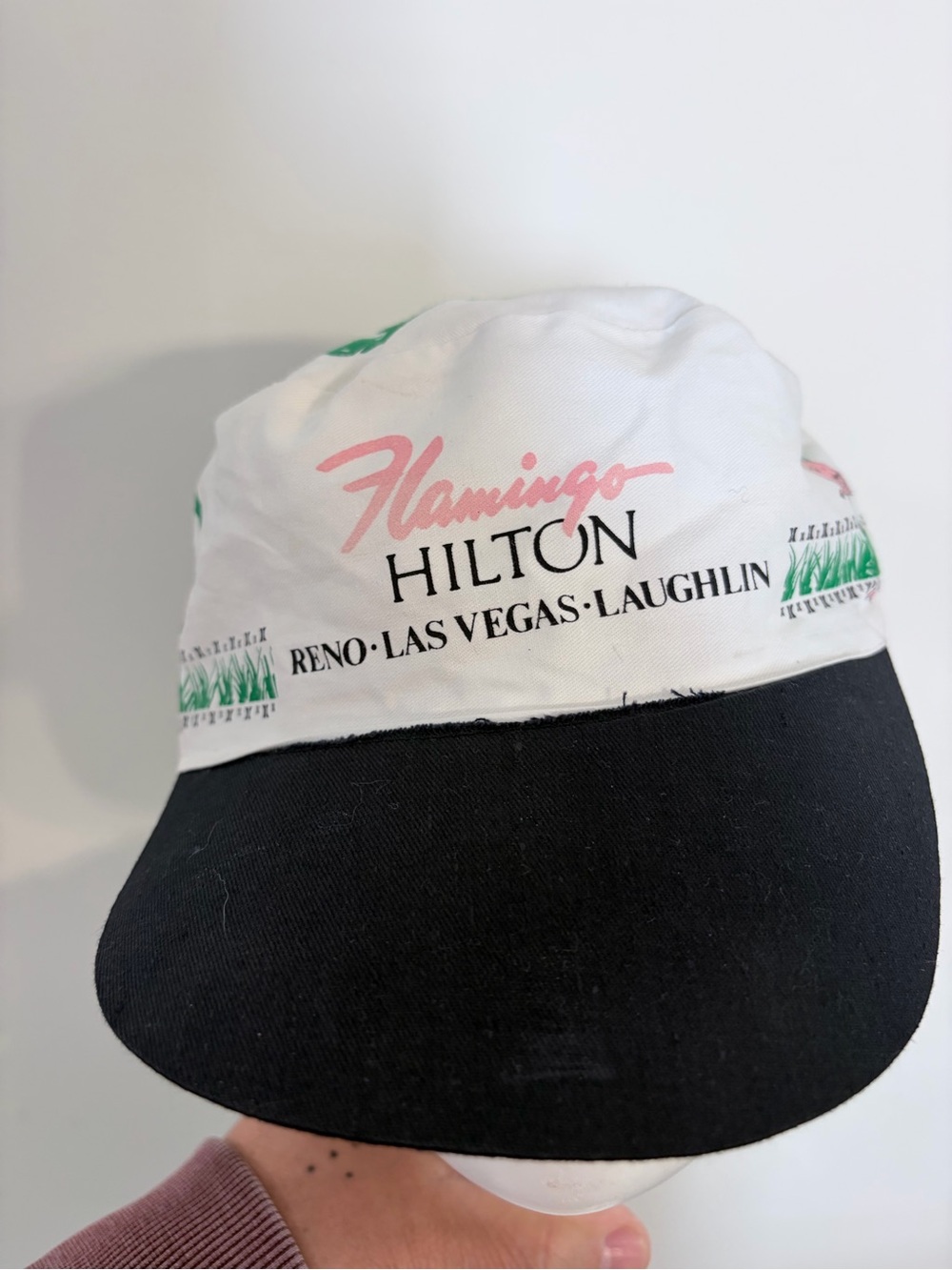 Flamingo Hilton Vintage painters 1980 Logo Cap - White & Black